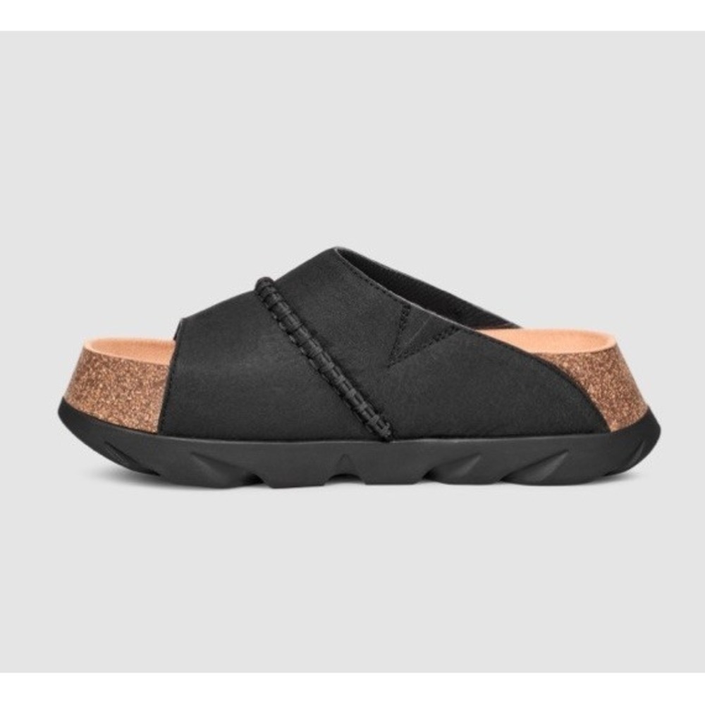 UGG Sunskip Slide Black Slip On Clog Sandal Size 9 - Picture 10 of 14
